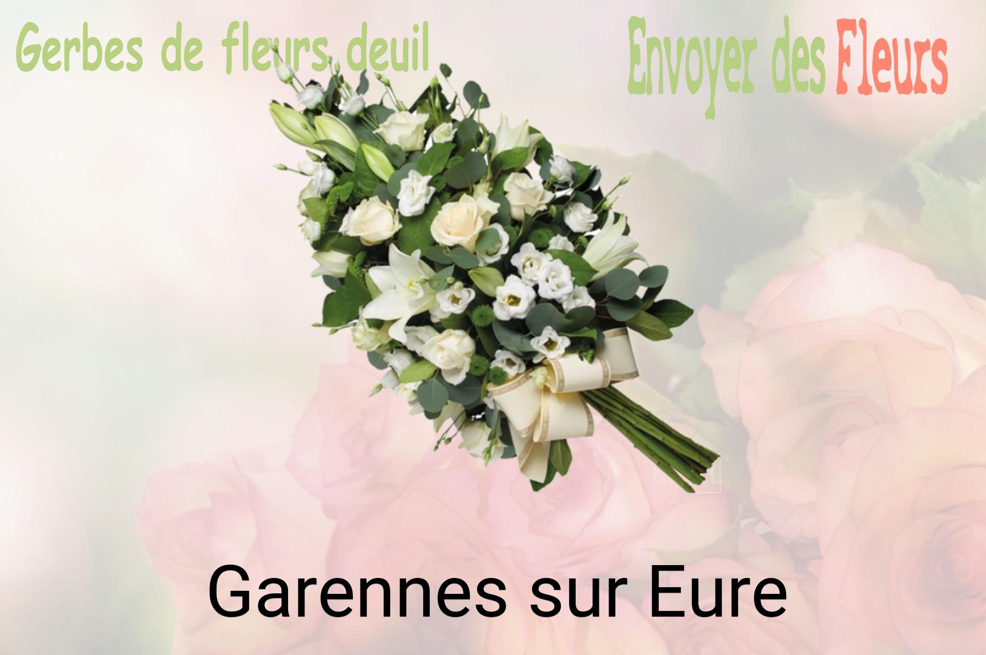 Gerbe de fleurs de deuil livrée à Garennes-sur-Eure